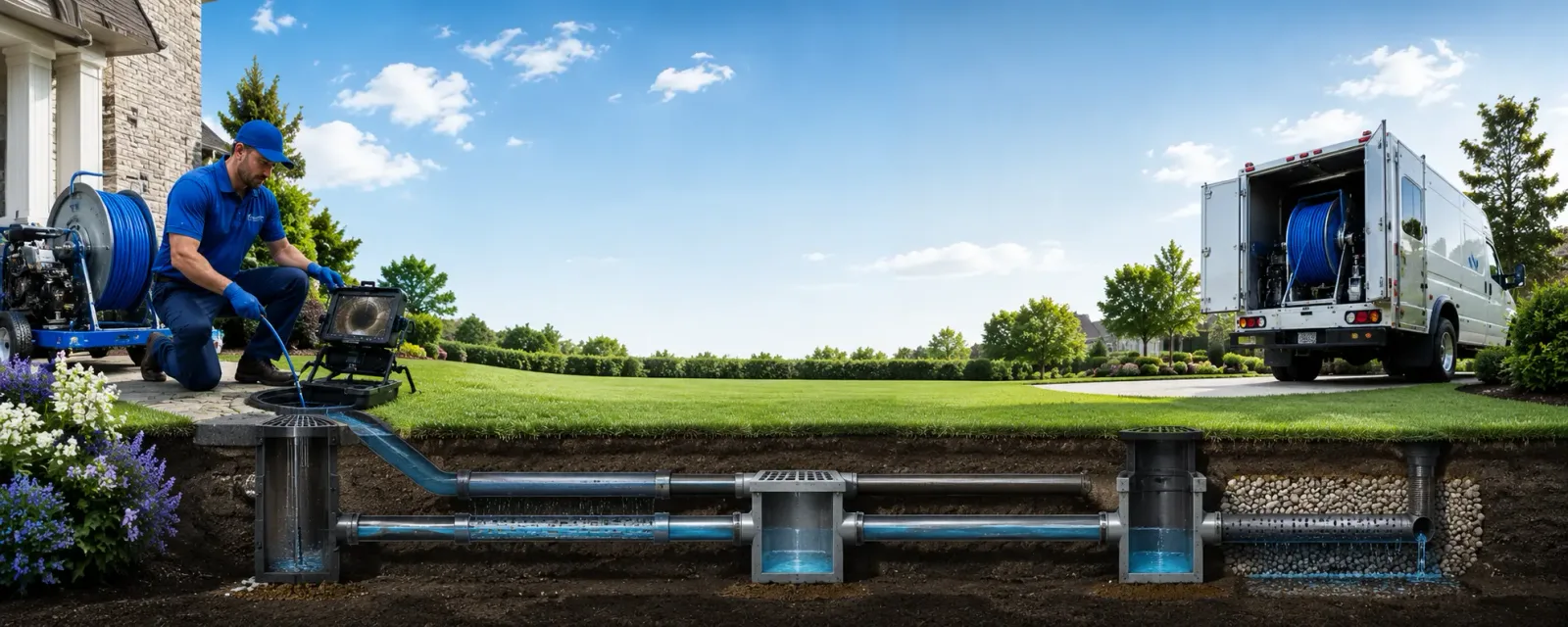 Outdoor drain cleaning information for Saranac, NY